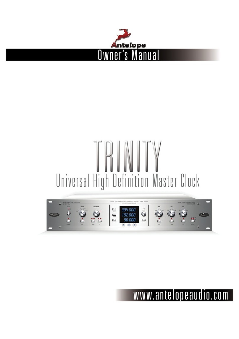 Antelope Isochrone Trinity User manual