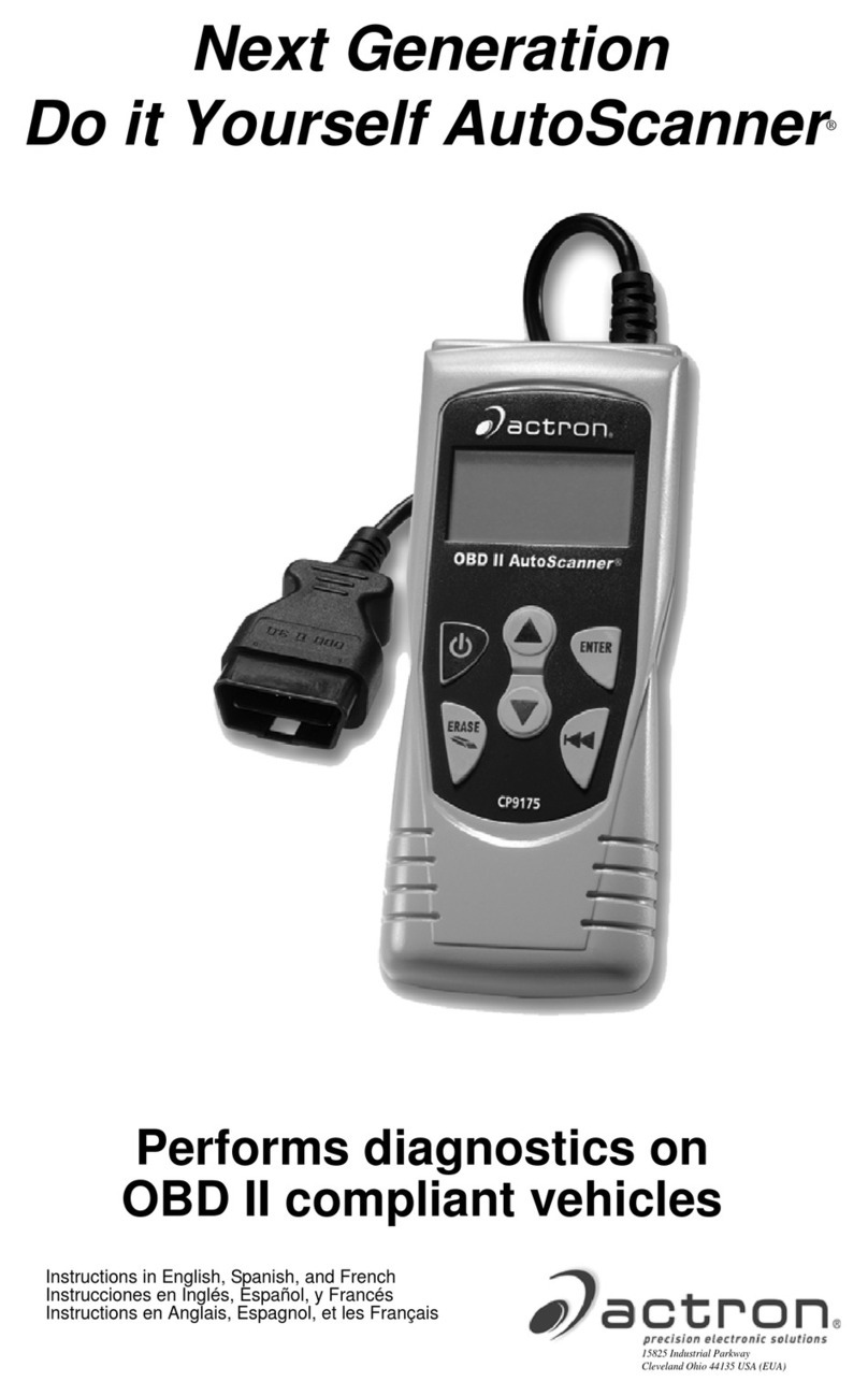 Actron OBD II AutoScanner CP9175 instructions