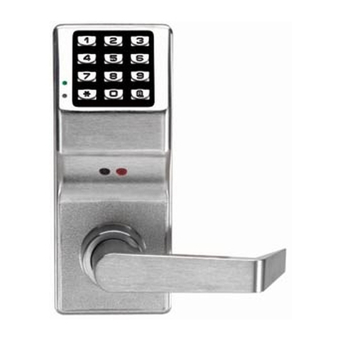 Alarm Lock Trilogy PDL Series quick start guide