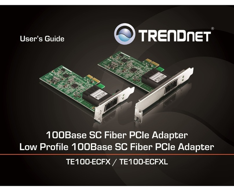 TRENDnet TE100-ECFX Quick installation guide