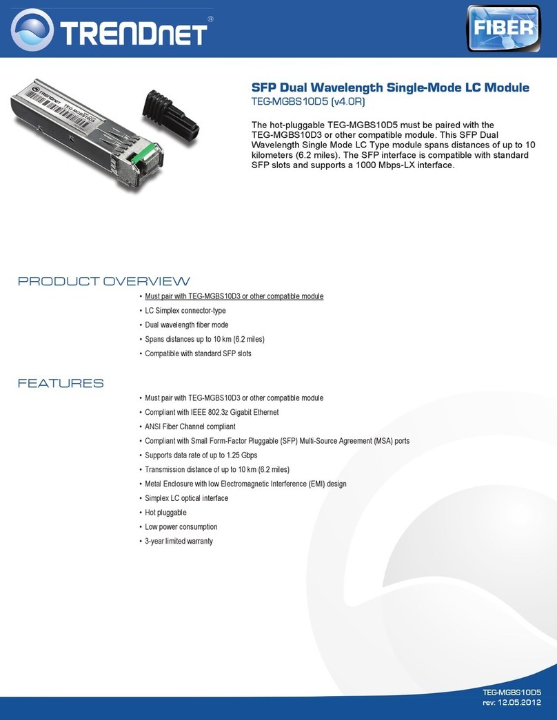 TRENDnet TEG-MGBS10D5 Manual