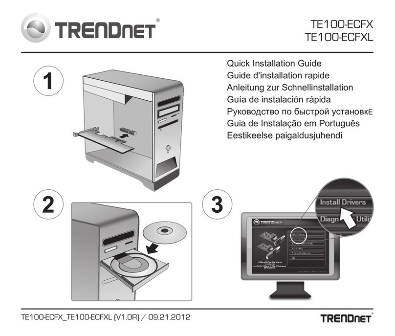 TRENDnet TE100-ECFX User manual