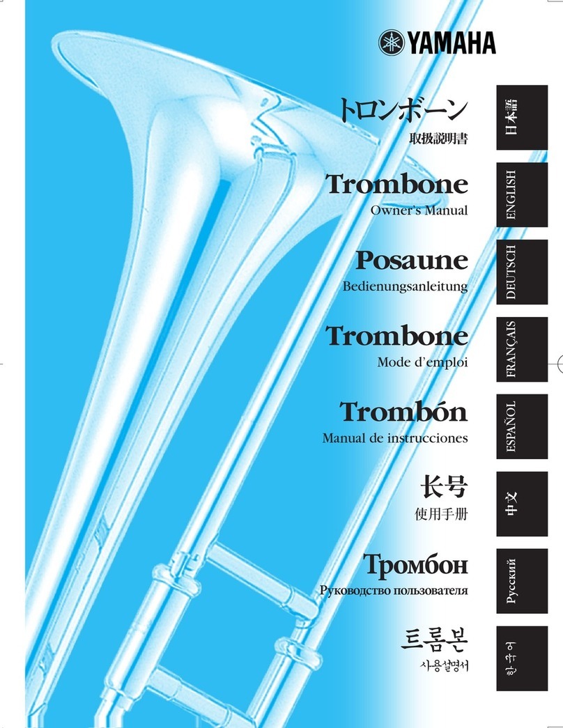 Yamaha Trombones owner's manual