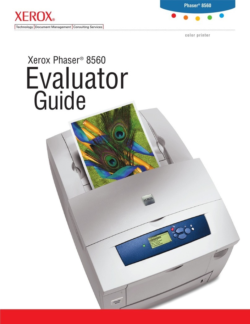 Xerox 8560DT - Phaser Color Solid Ink Printer User manual