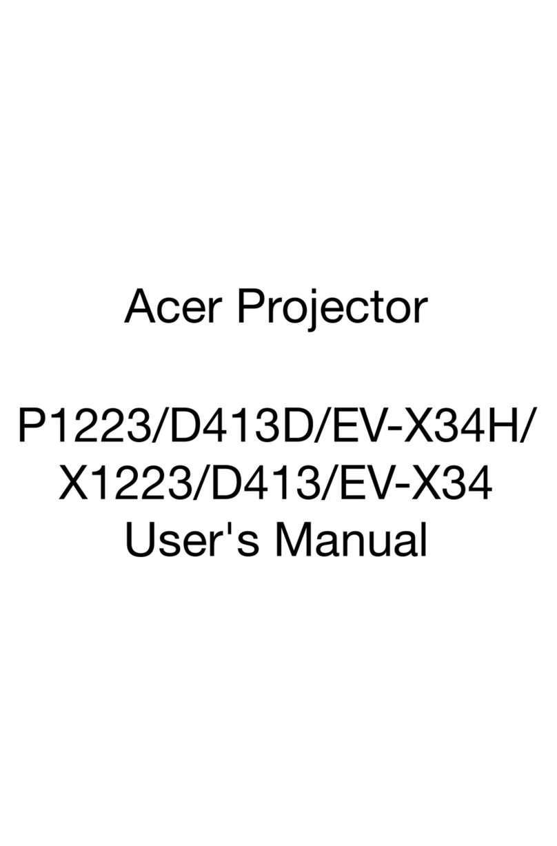 Acer P1223 User manual Acer P1223 User manual