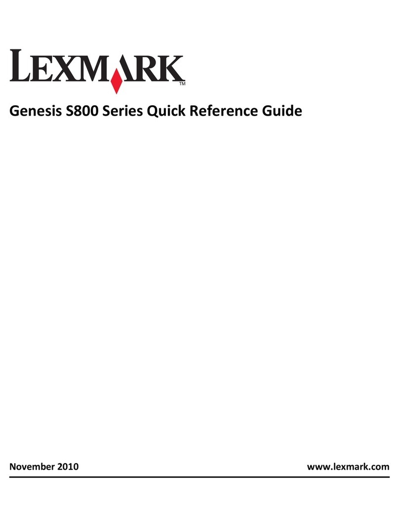 Lexmark GENESIS S815 User manual