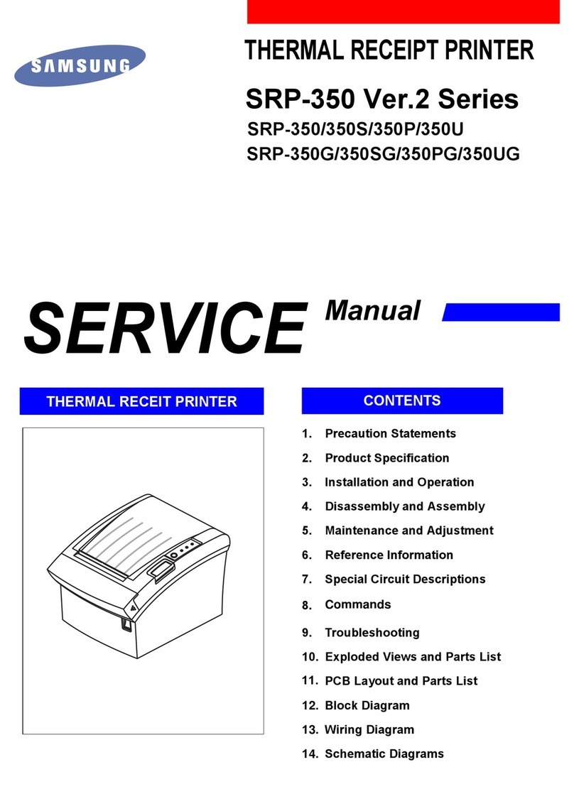 Samsung SRP-350PG - SRP 350 B/W Direct Thermal... User manual