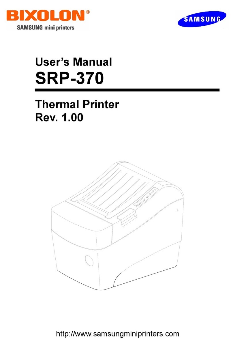 BIXOLON SRP-370 - Two-color Direct Thermal Printer User manual