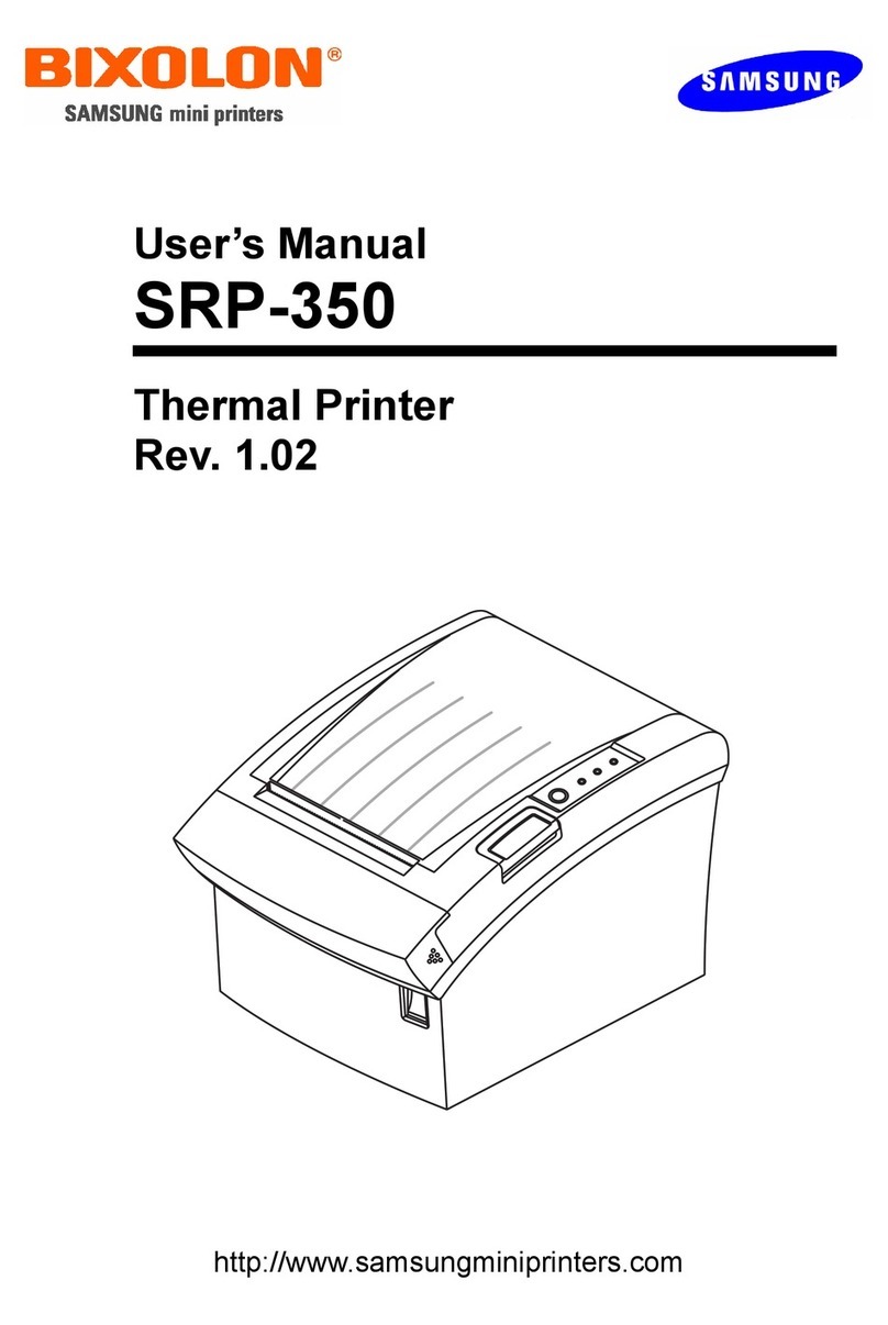 BIXOLON SRP-350PG - SRP 350 B/W Direct Thermal... User manual