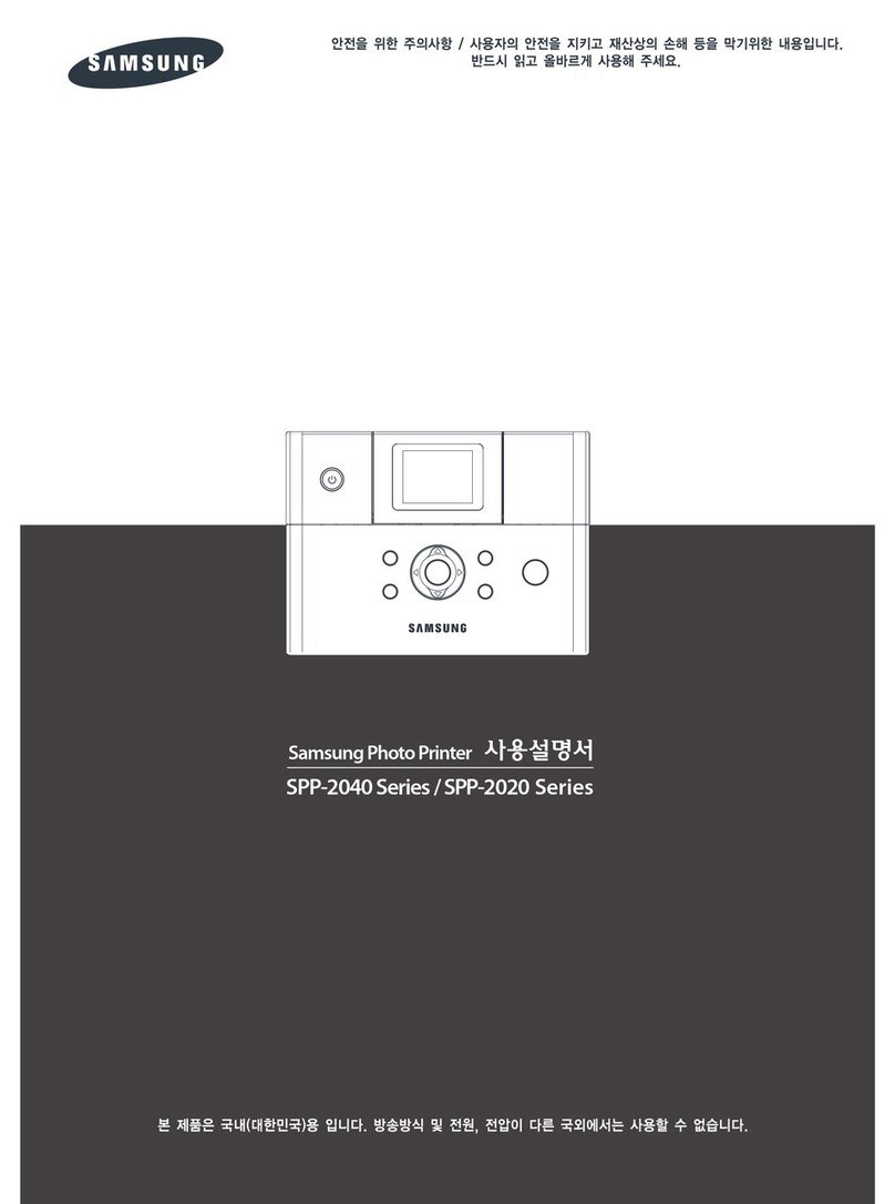 Samsung SPP 2020 - Photo Printer - 20 Sheets User manual