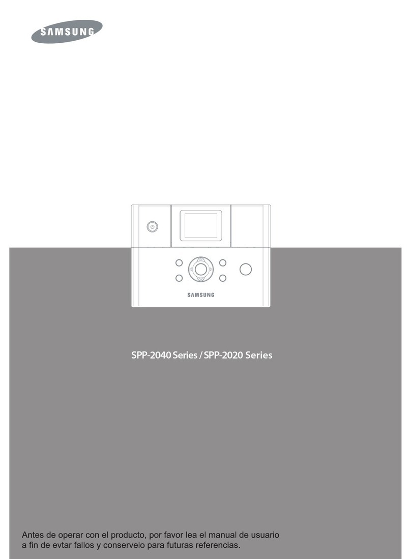 Samsung SPP 2020 - Photo Printer - 20 Sheets User manual