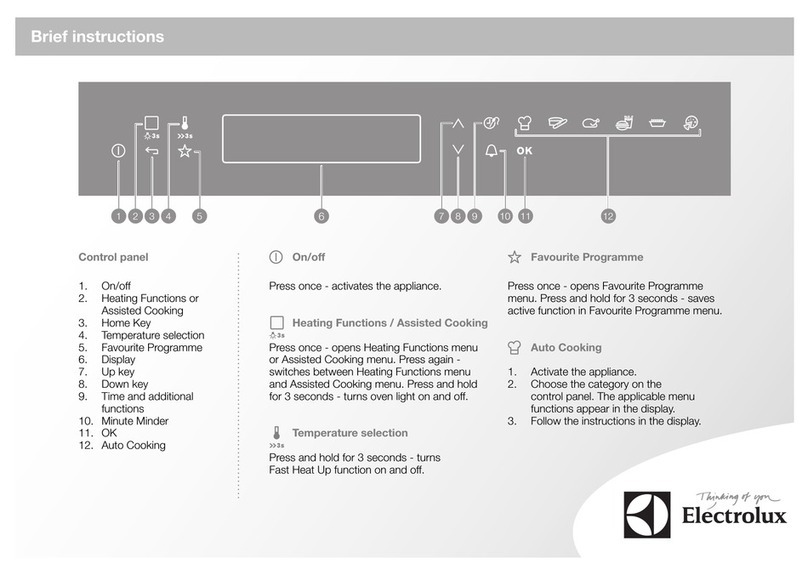 Electrolux EOY5851AAX Reference guide
