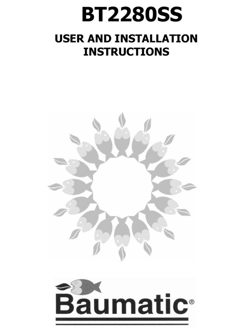 Baumatic BT2280SS Operating instructions