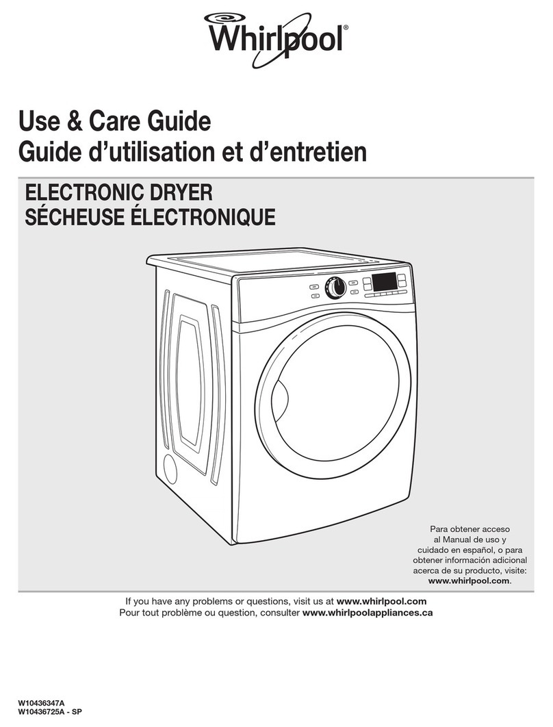 Whirlpool WEL98HEBU Use and care guide
