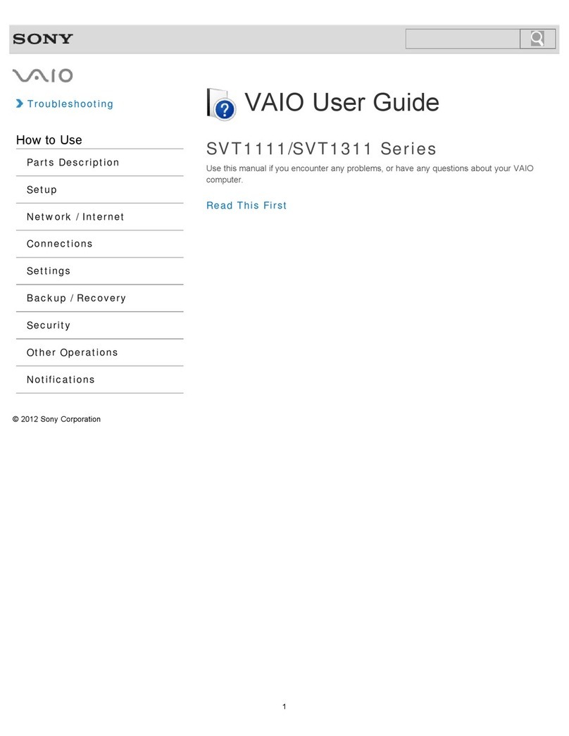Sony SVT13112FXS User manual