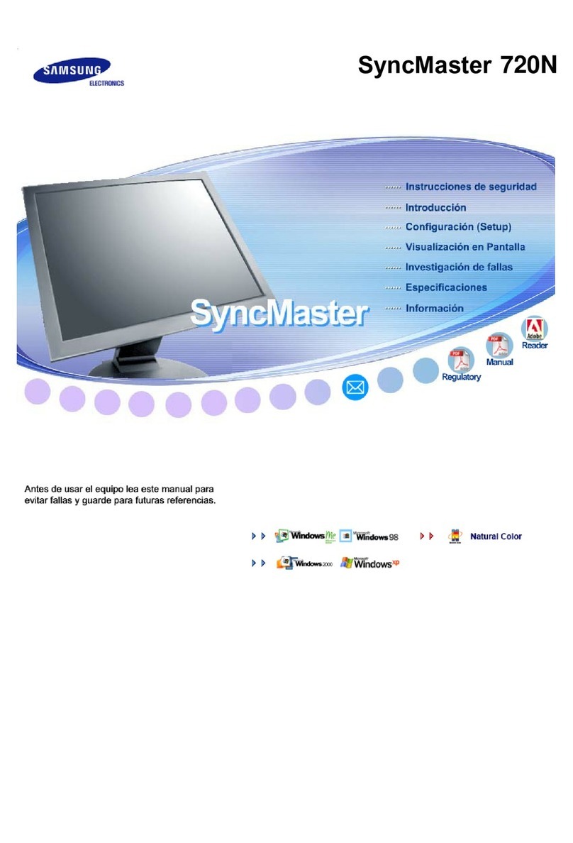 Samsung 720N - SyncMaster - 17" LCD Monitor User manual