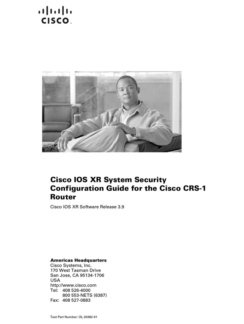 Cisco CRS-1 - Carrier Routing System Router User manual