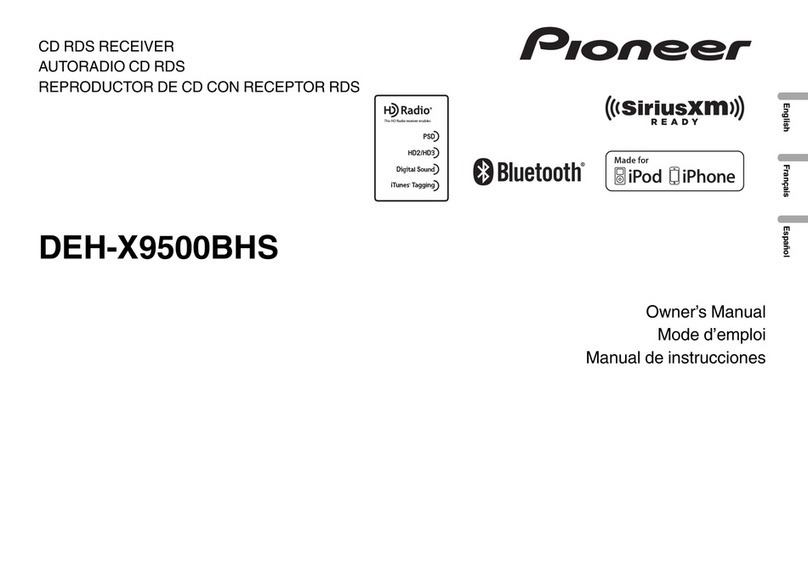 Pioneer DEH-X9500BHS User manual
