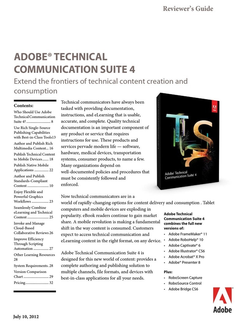Adobe 65030083 - Technical Communication Suite User manual