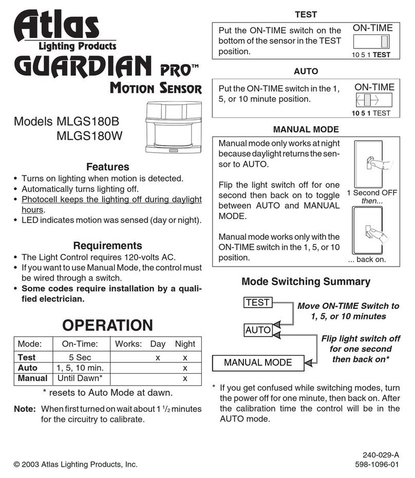 Atlas GUARDIAN PRO MLGS180B User manual