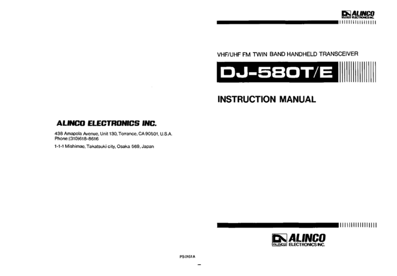 Alinco DJ-580T User manual