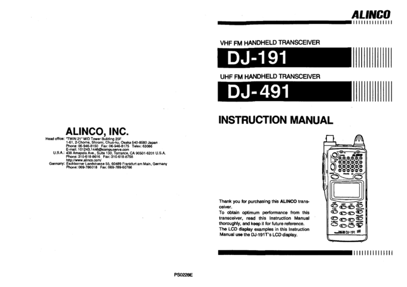 Alinco DJ-491 User manual