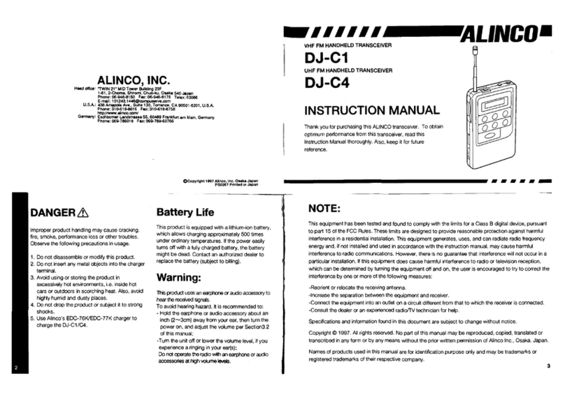 Alinco DJ-C1 instruction manual