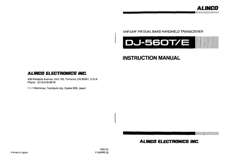 Alinco DJ-560t User manual Alinco DJ-560t User manual
