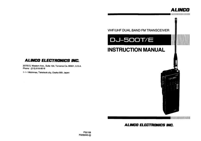 Alinco DJ-500T User manual