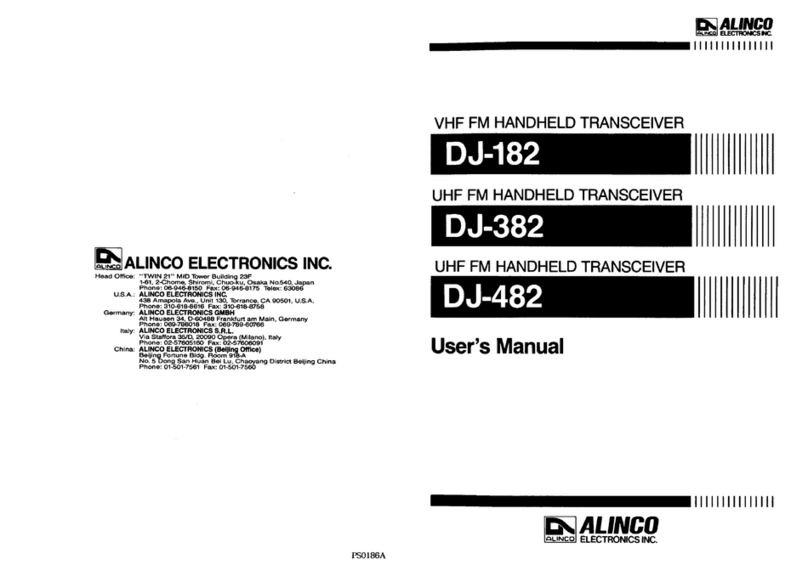 Alinco DJ-382 user manual