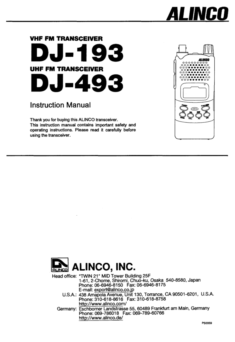 Alinco DJ-193 User manual