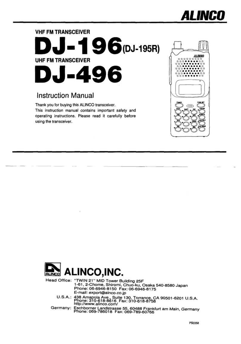 Alinco DJ-195R instruction manual