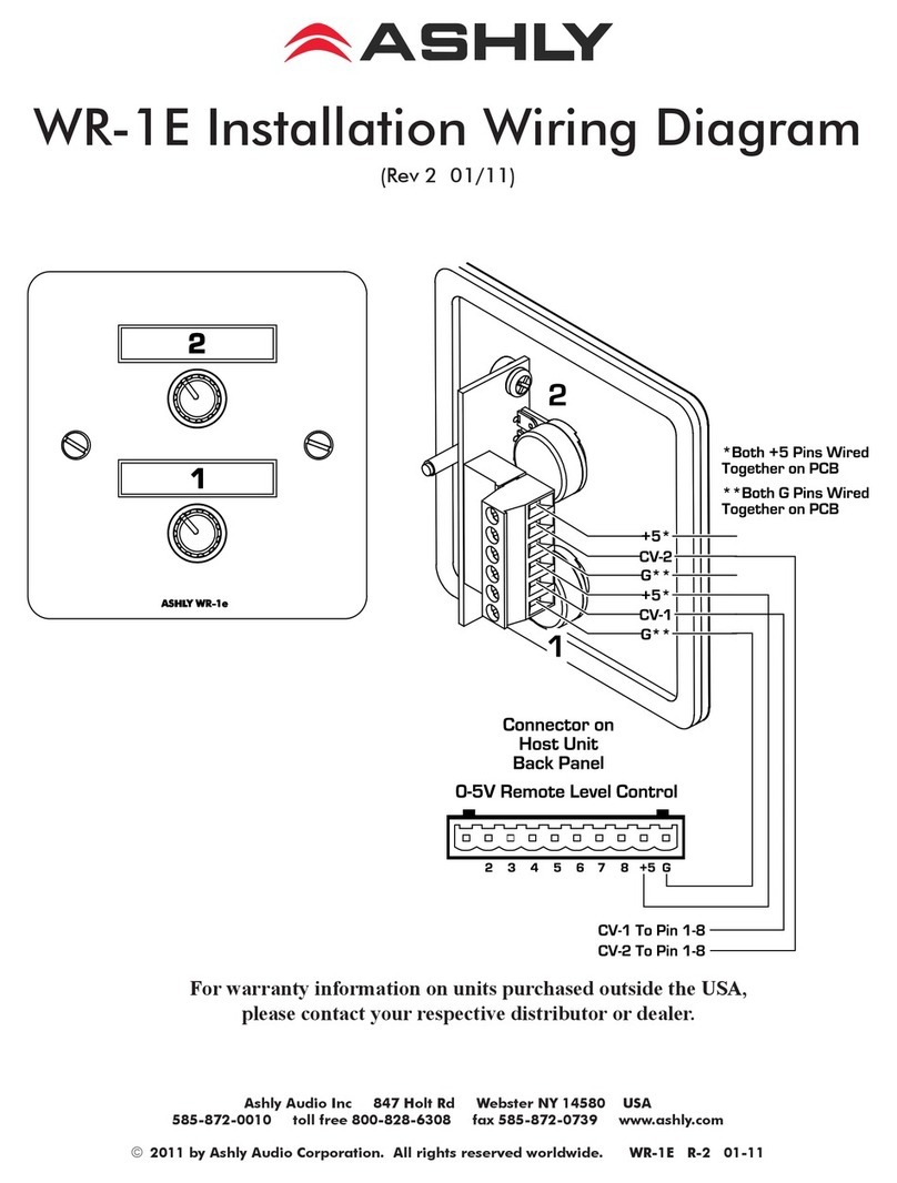 Ashly WR-1e Installation
