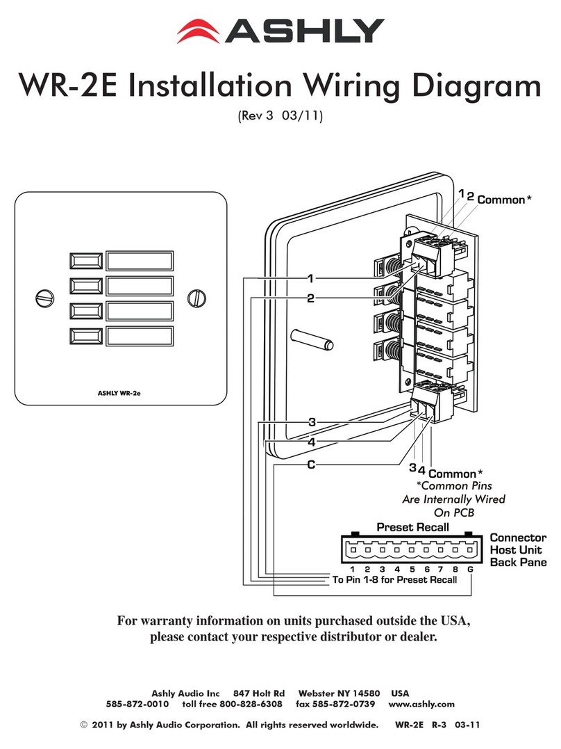 Ashly WR-2e User manual