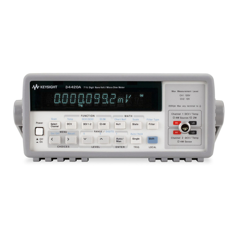Agilent Technologies 34420A User manual