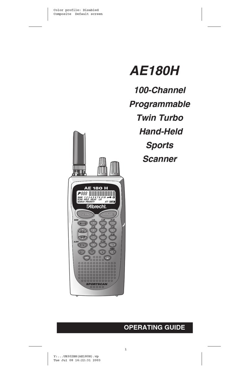 Albrecht AE180H User manual