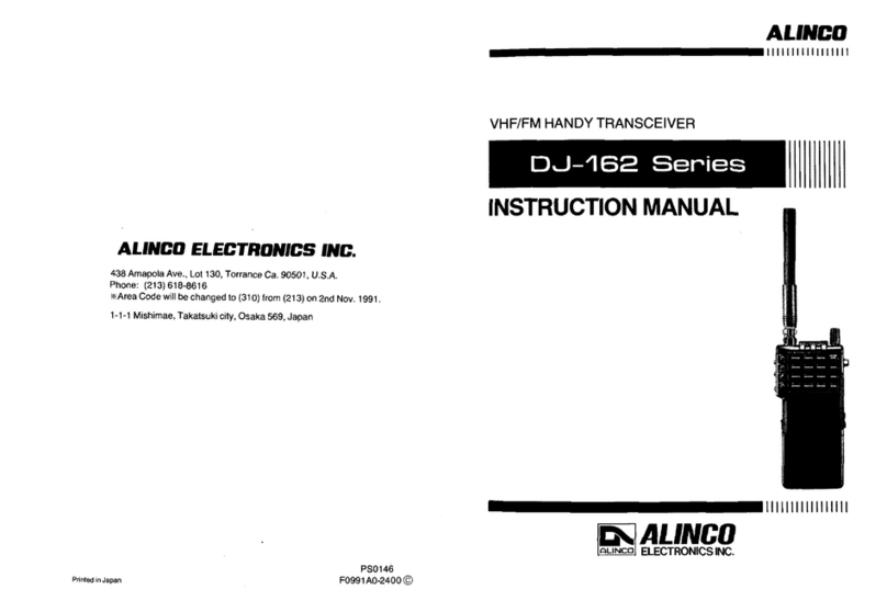 Alinco DJ-162 Series User manual