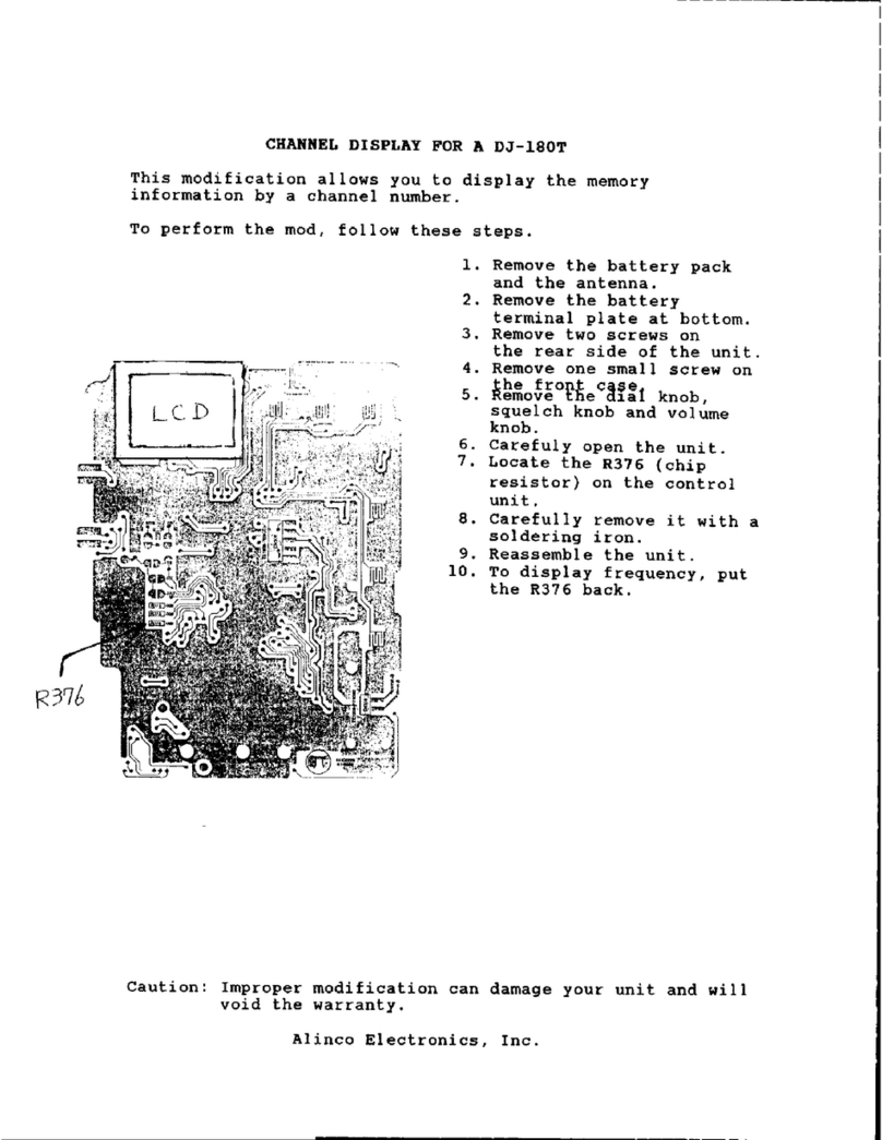 Alinco DJ-180T User manual