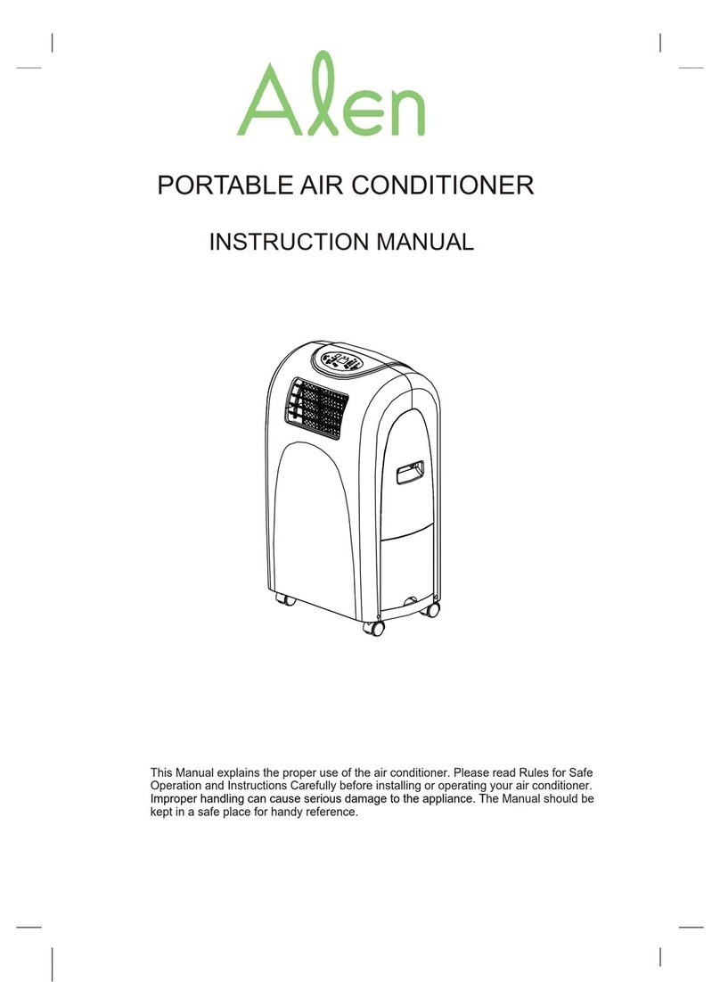 Alen PORTABLE AIR CONDITIONER User manual