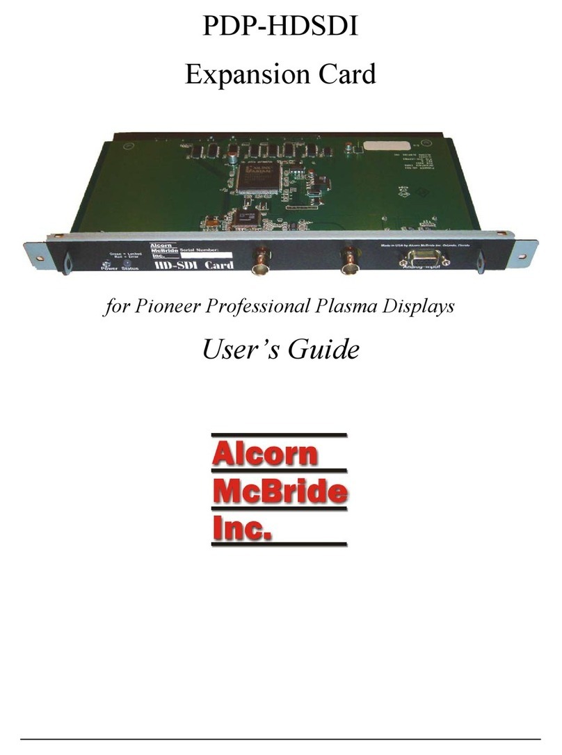 Alcorn Mcbride PDP-HDSDI User manual