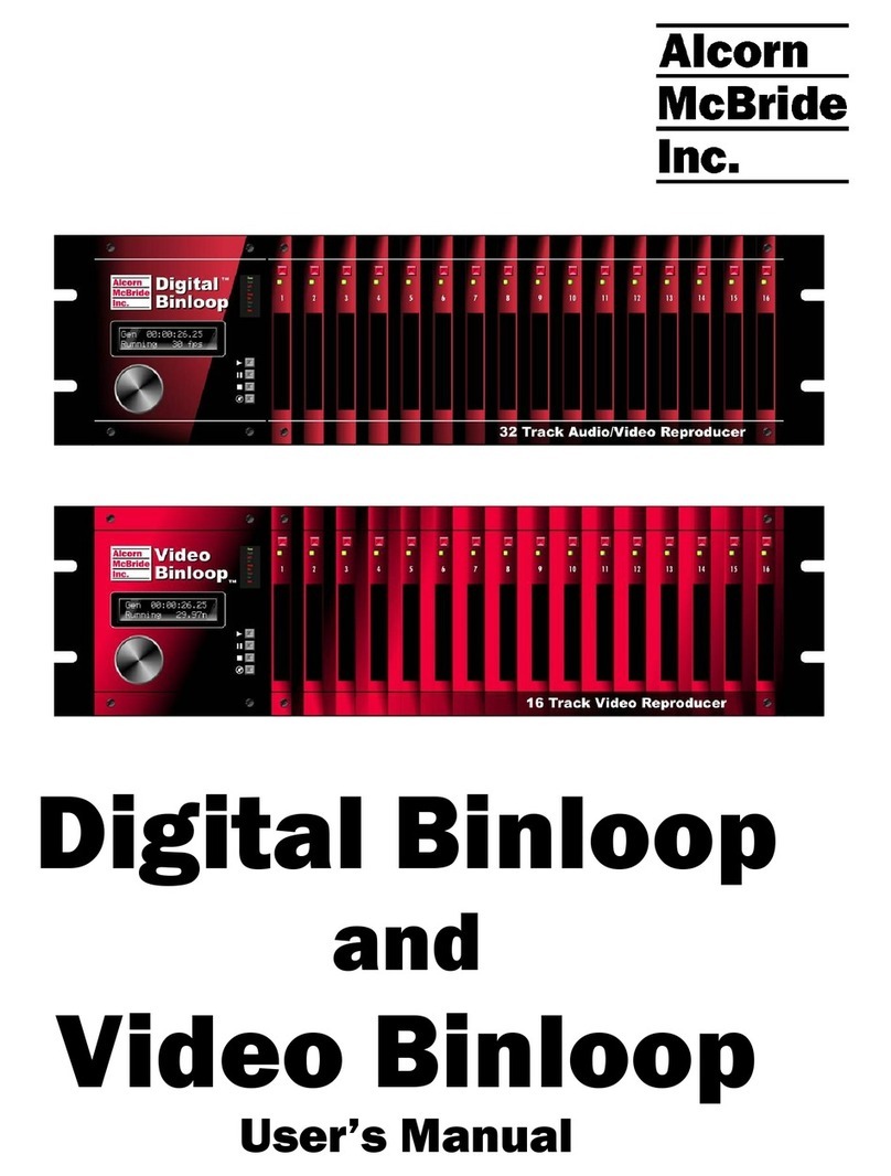 Alcorn Mcbride Digital Binloop user manual