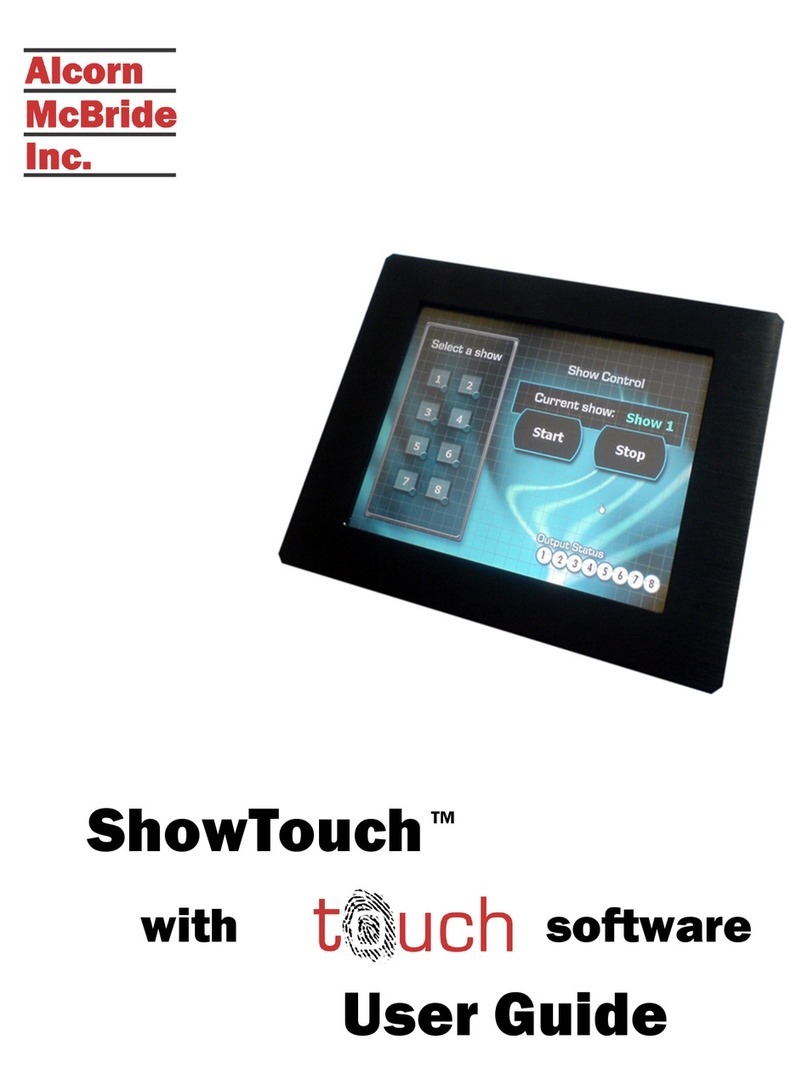 Alcorn Mcbride ShowTouch User manual