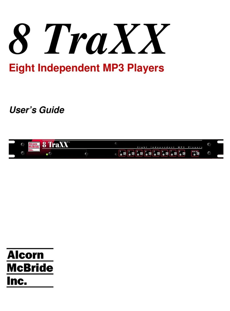 Alcorn Mcbride 8 TraXX user guide