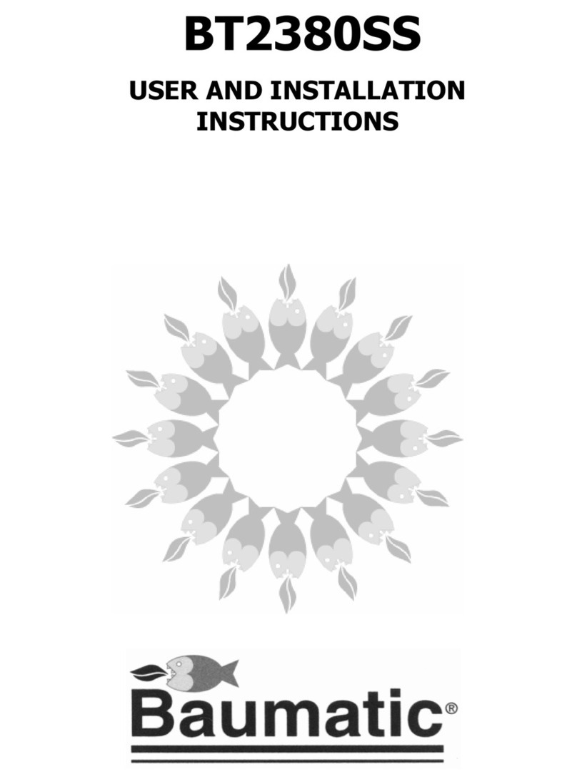 Baumatic BT2380SS User and installation instructions