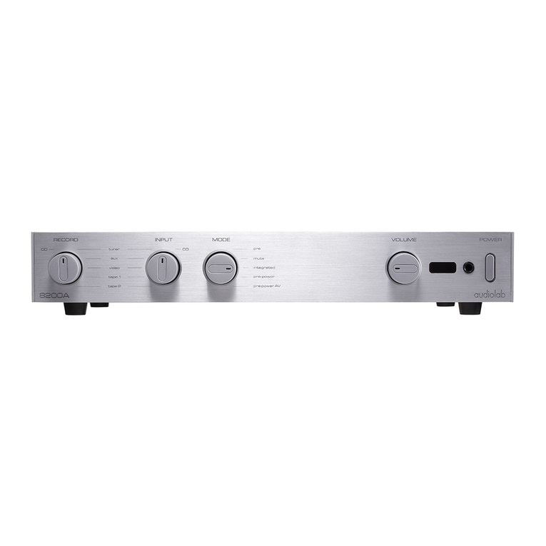 Audiolab 8200A User manual
