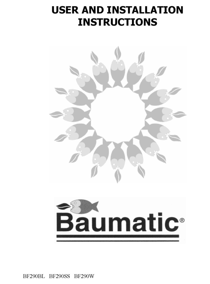 Baumatic BF290SS Operating instructions