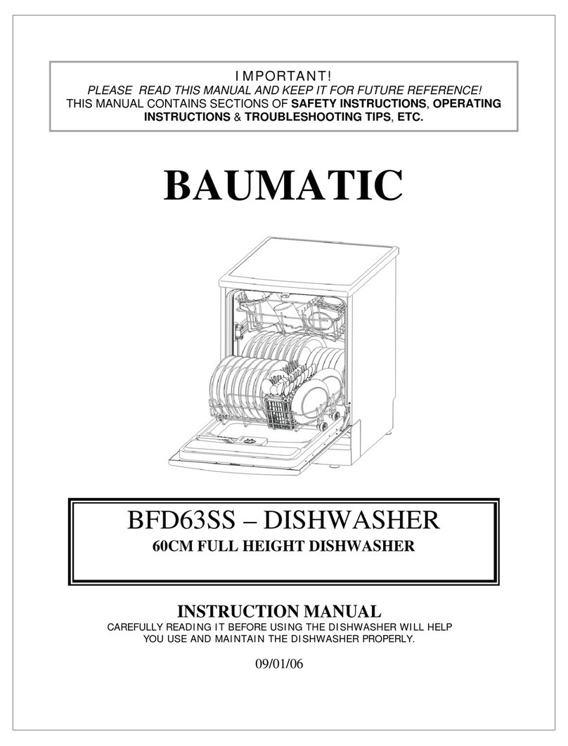 Baumatic BFD63SS instruction manual