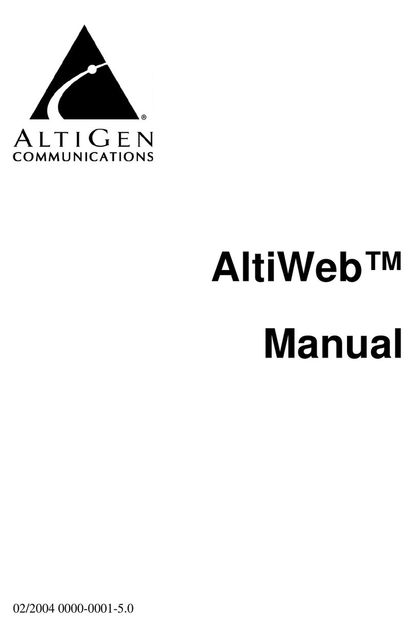 Altigen AltiWeb User manual