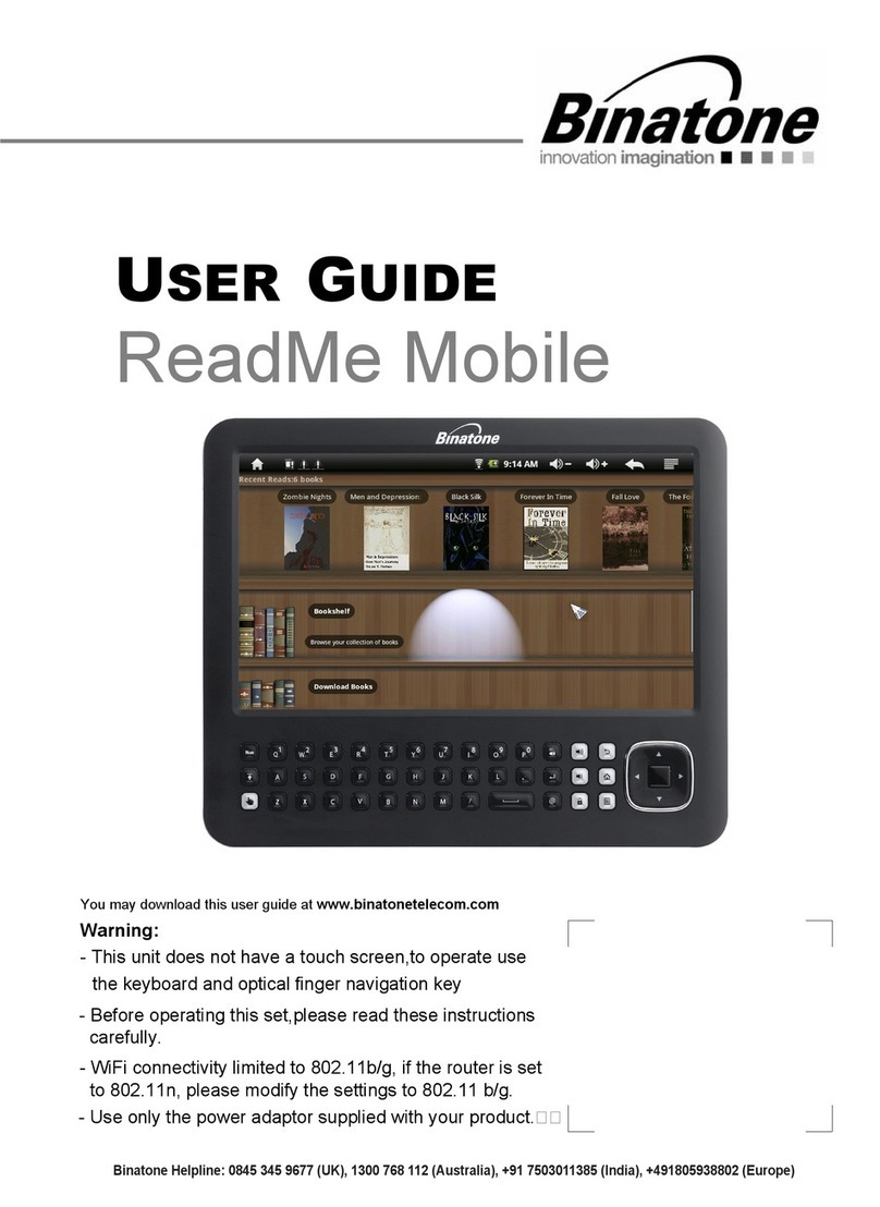 Binatone ReadMe Mobile User manual