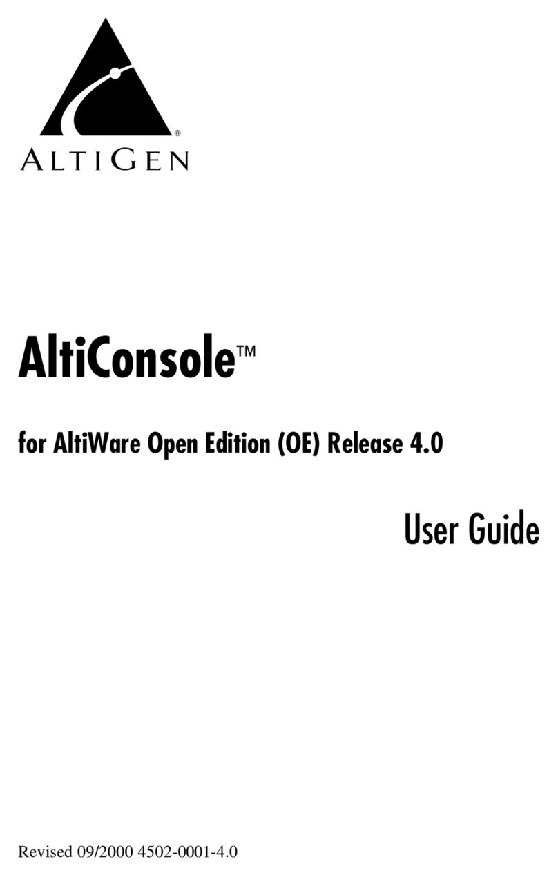 Altigen AltiConsole User manual